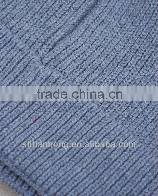 newly knitted winter fashion striped beanie for women