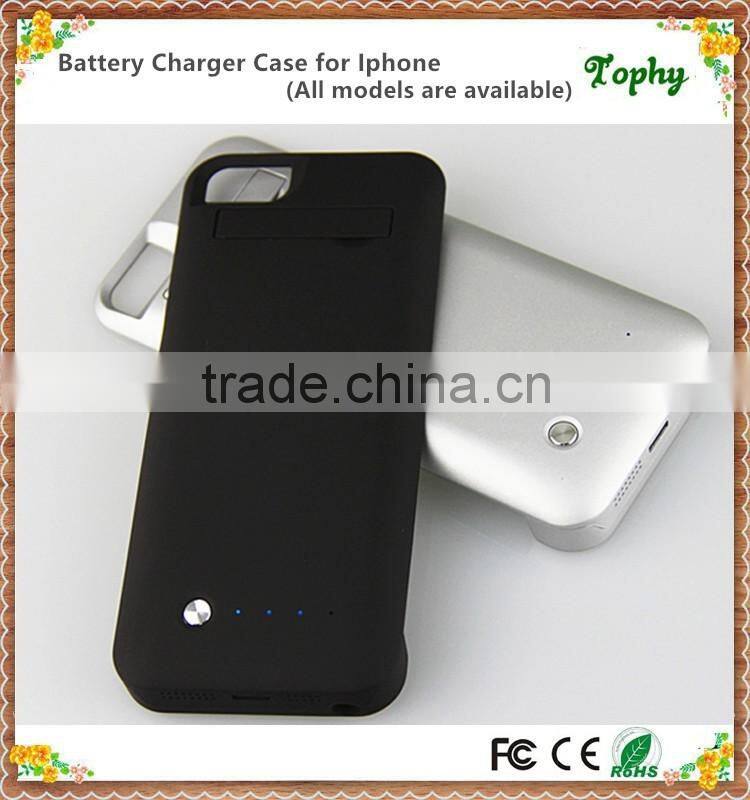 Li-Polymer battery Power Case External Battery Backup Power Case Charger Cover Pack Power Bank for iPhone 5/5s/5C