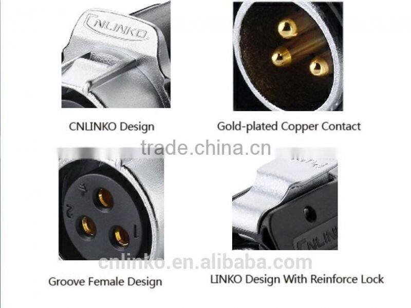 2015 top manufacture IP65/67 waterproof 2pin circular connector
