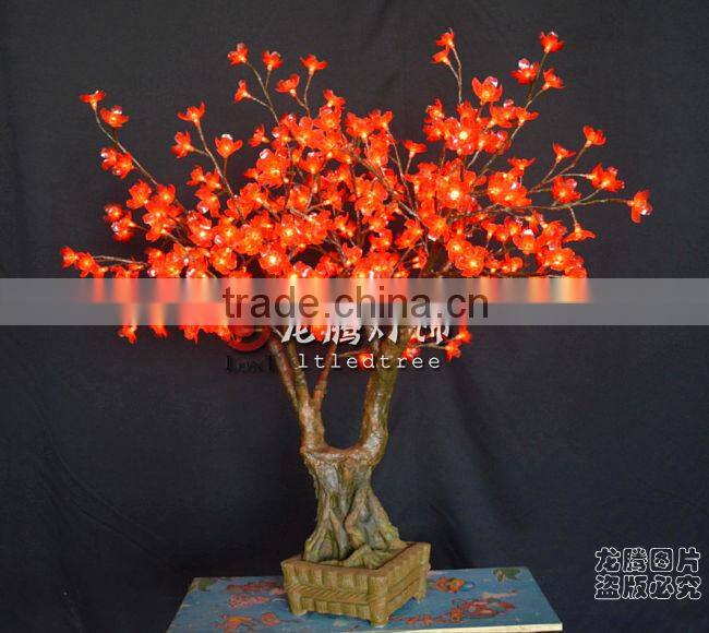 Artificial cherry blossom bonsai for hotel decoration