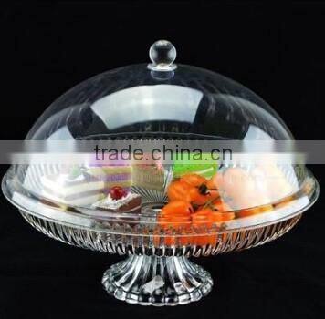 China factory direct wholesale clear acrylic bread storage box with lid for retail