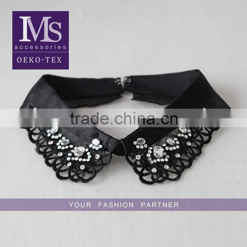 Lace Product Type scallop shaped cotton necklace, cotton crochet lace collar