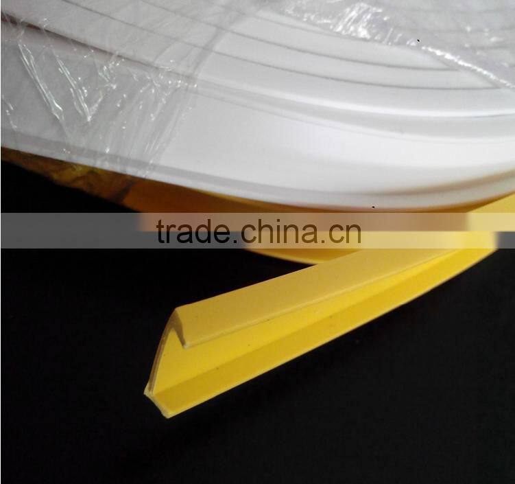u channel plastic edge trim PVC extrusion sealing for the table