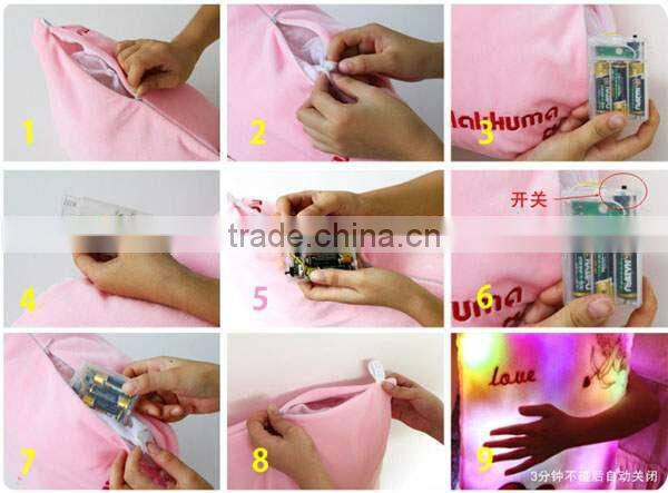 led flashing pillow for christmas gifts