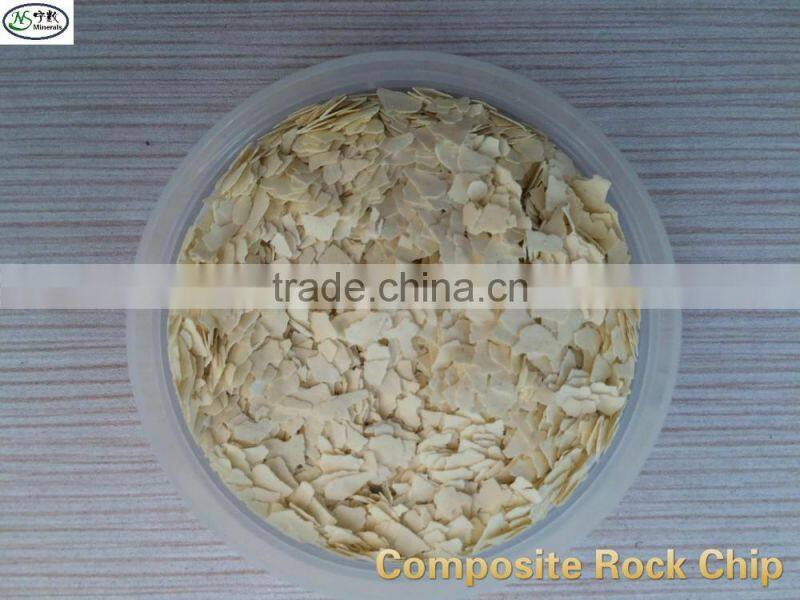 High-molecular polymer industrial color Rock Flakes, Composite Rock Chips
