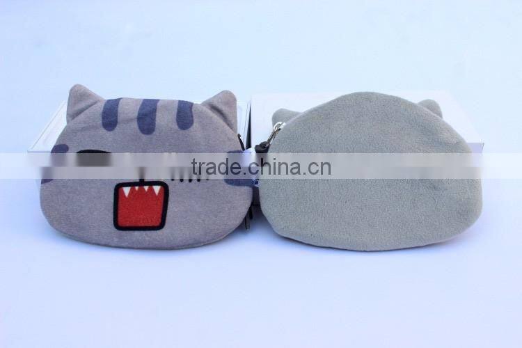 Made in Banglagesh grey cat coin purse bag (BJO1273)