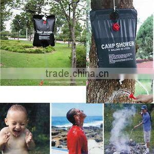 10L Popular outdoor PVC solar shower bag/solar outdoor shower