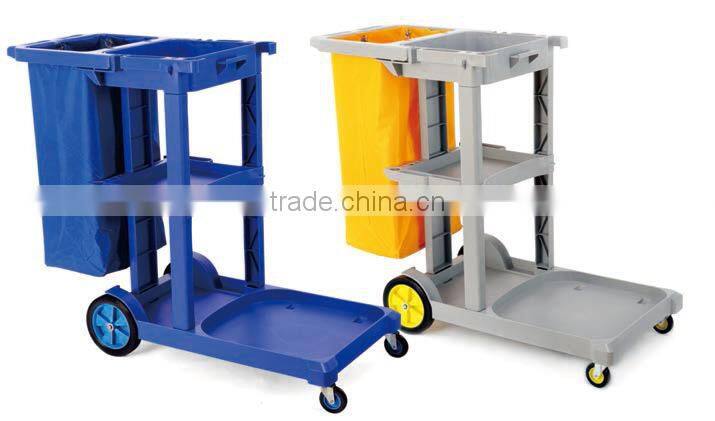 Cleaning trolley, hotel housekeeping maid cart trolley