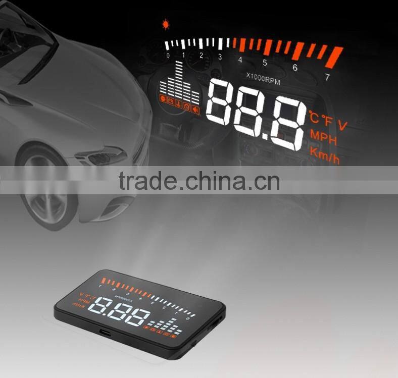 Vehicle-mounted HUD X5 car HUD windscreen fuel consumption speed car