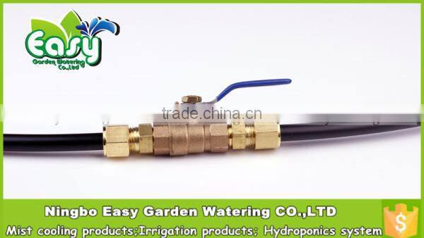 Brass OD joint connector(one spray site) 3/8" with 1/8'' thread. Mist cooling products