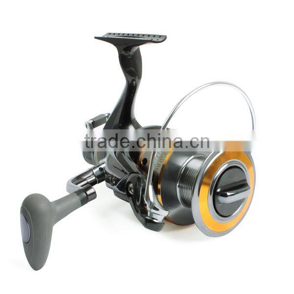 Stainless steel plate spinning fishing reel