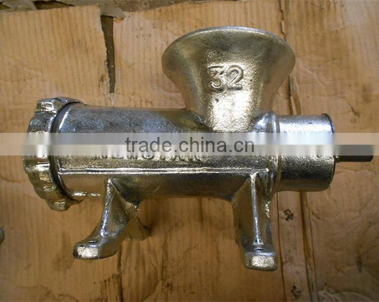 manual electro-plated tin meat mincer No.8 plastic funnels