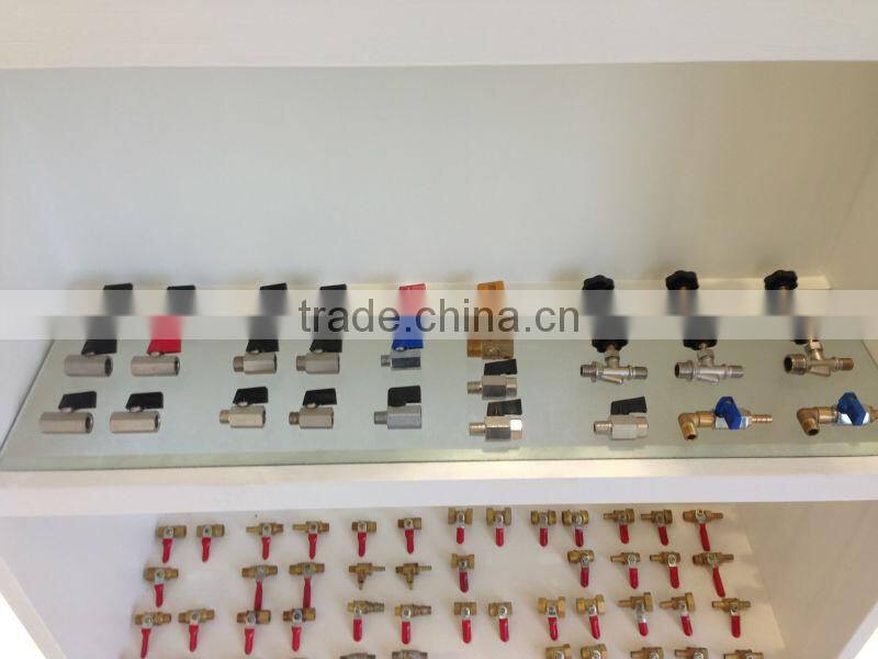 ball valve M 1/4'XF1/4',with L connector& threaded connection with sleeve for rubber hose