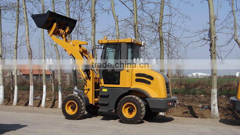 china factory supply 1200kg mini wheel loader with CE, with cab or sunshade