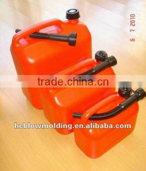 OEM Blow molding Plastic Unleaded Fuel Can with Pourer jerry cans hdpe Huizhou facatory