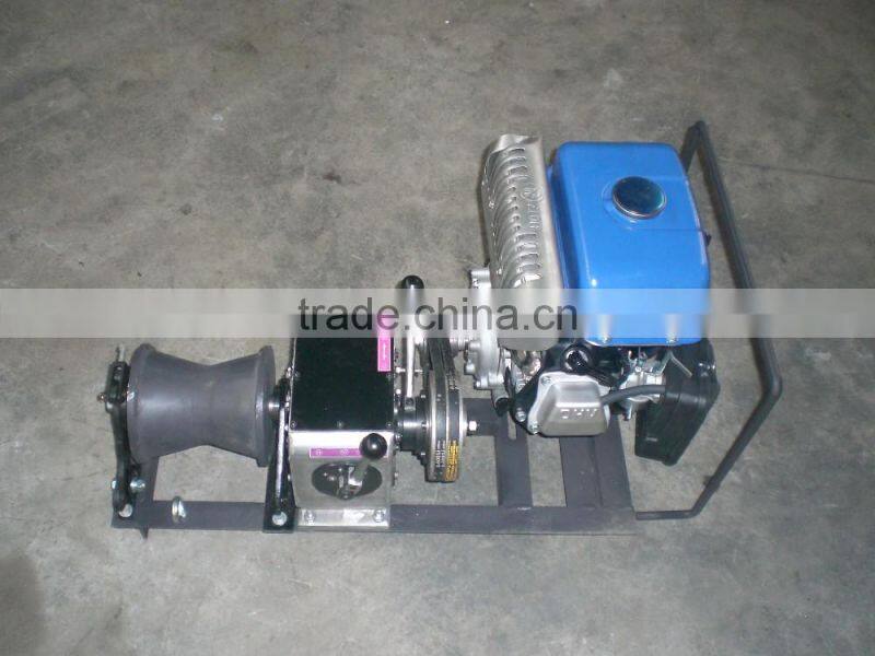 Winch Manufacturer 1 Tons cable winch HONDA/YAMAHA engine for Power Construction