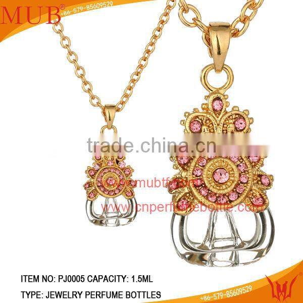 Fancy 5ml Mini Glass Fashion Jewelry Perfume Pendant Necklaces