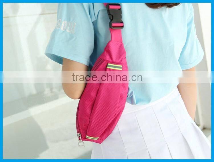 China Wholesale Cheap Simple Polyester Nylon Running Waist Bag /fanny Pack