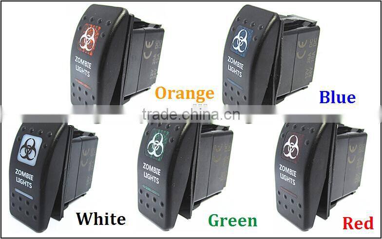 Marine waterproof Rocker switch 12V 24V ON/OFF laser switch