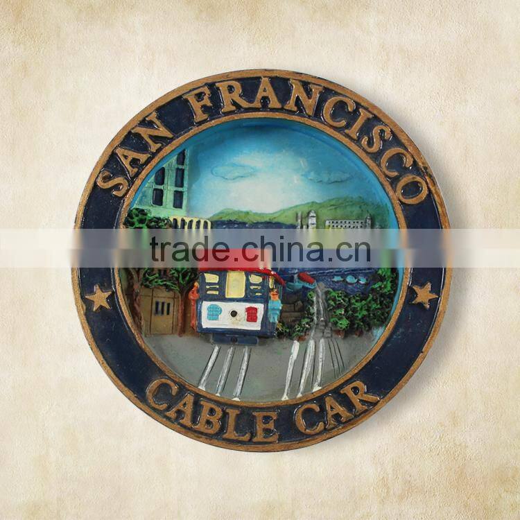 2015 New resin european tourist souvenir fridge magnet