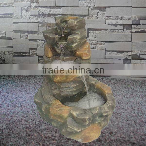 Resin Garden Stone imitation Waterfall Fountain