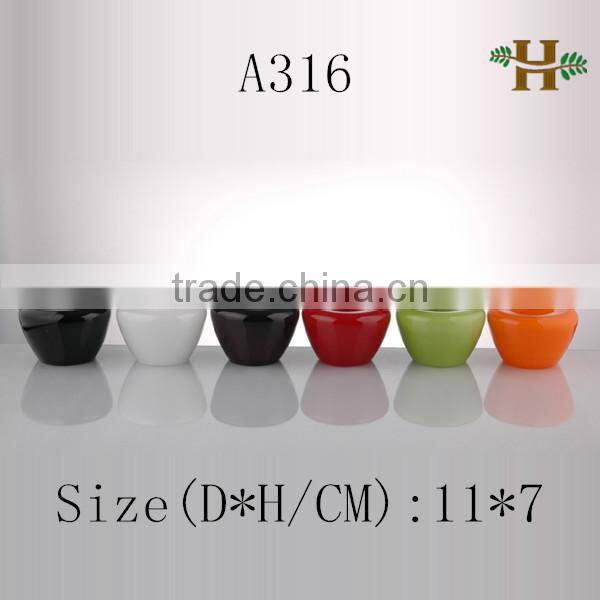 Handmade wholesale glass candle holder, home use colored useful glass vase