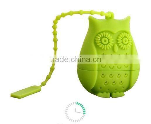CY166 Owl Tea Infuser Adjustable Silicone Loose Leaf Tea Strainers