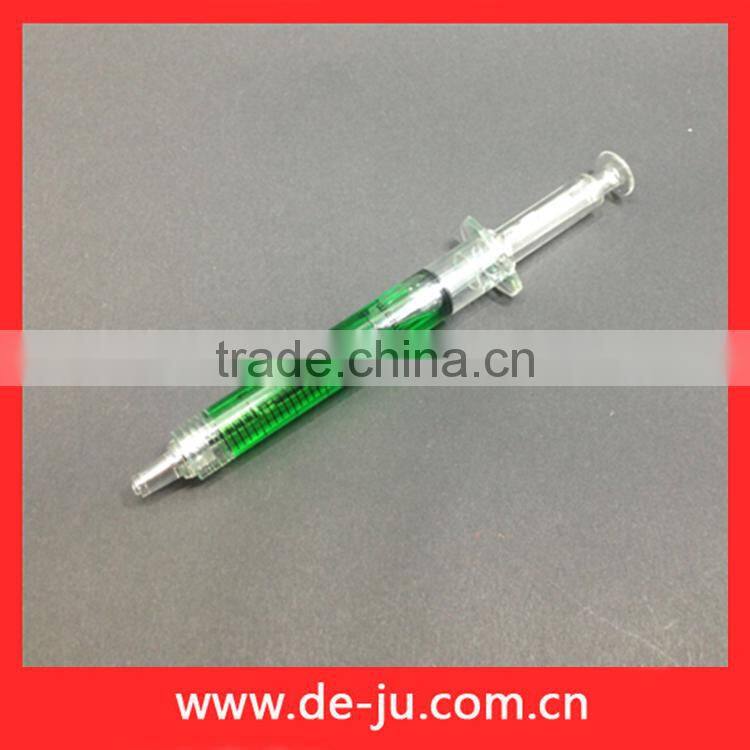 Transparent Plastic Cylinder Shape Mini Ball Pen