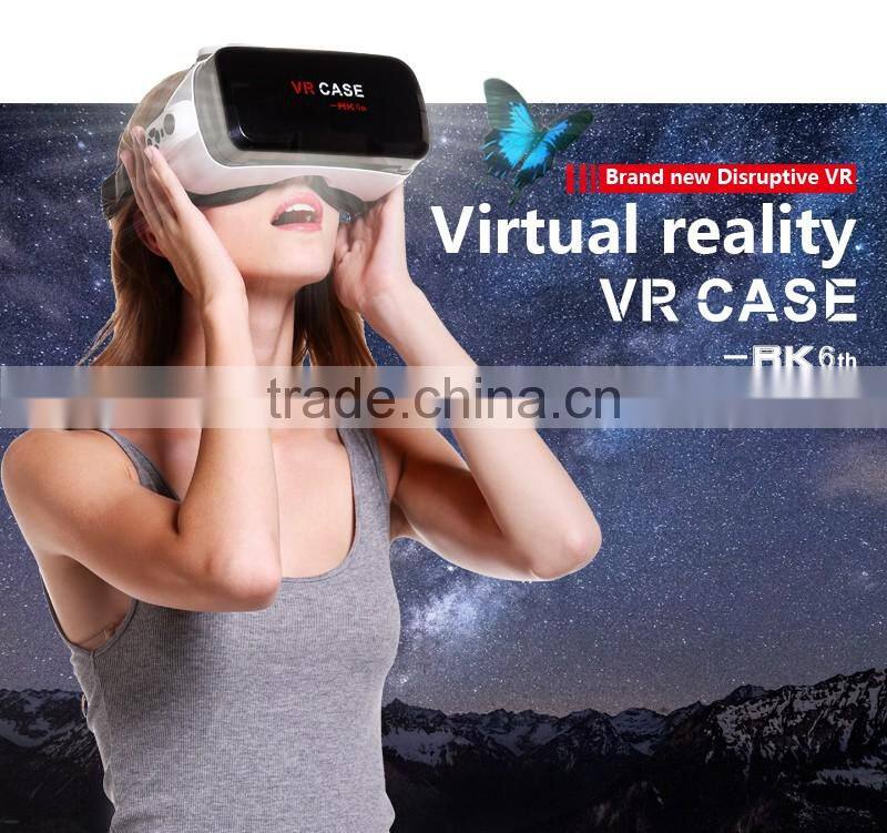 2016 Professional Design VR CASE 6th Generation VR Headset 3D Glasses For Smart Phone