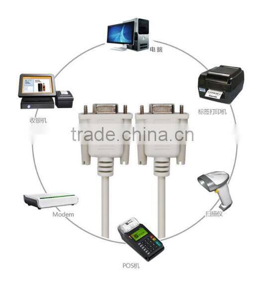 Factory Supply 1.5M DB Cable 9 Hole Data of 9 Hole DB9 Serial Port Direct Female To Female Lines To RS232 Serial Port Cable