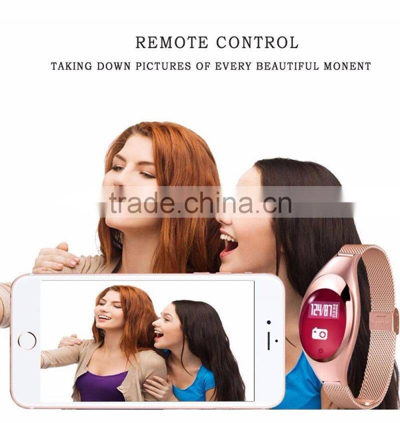 Intelligent Multifunctional Z18 Bracelet With Blood Pressure Monitor/Call Reminder/Clock Alarm, Smart Bluetooth Jewelry Bracelet