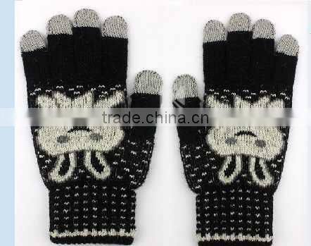 Hot selling touch screen winter gloves for smartphone, cheap knit gloves, hand gloves manufacturers in china