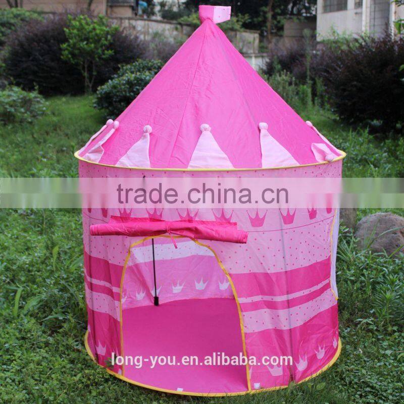 Kids' Round Castle Play House Child Blue Princess Tent