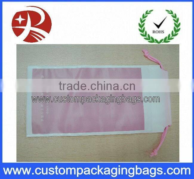 Drawstring Tote Clear Plastic Bags 16" X 18" NEW