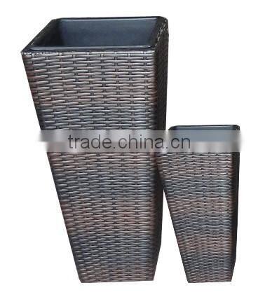 Garden Rattan Flower Pot