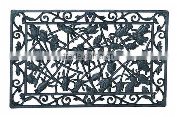 Sales well cast iron rectangle door mat factory/company/maker/supplier