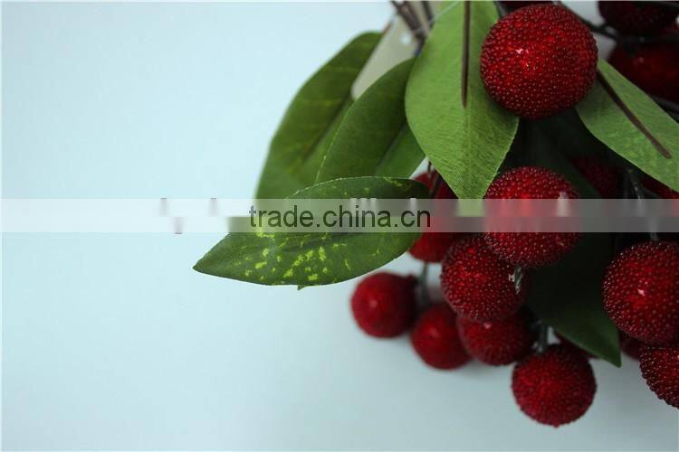 artificial red bayberry plastic waxberry plastic fruit decoration