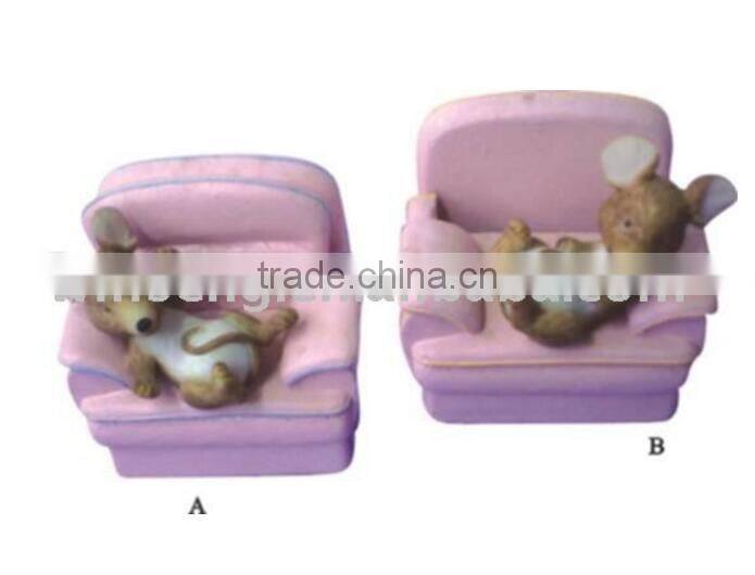New Polyresin Christmas Xmas Mouse Saving Bank