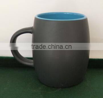 Wholesale 11oz solid color glazed white porcelain coffee cup