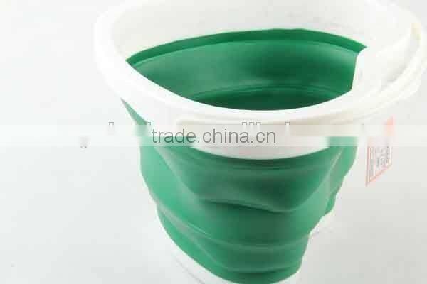 5L Outdoor folding circular and heart shaped Silicone bucket