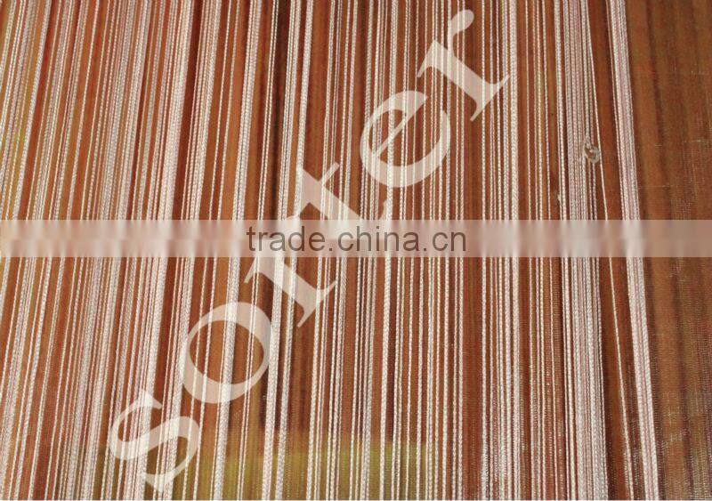 Cream color String Curtain With Beads line curtain