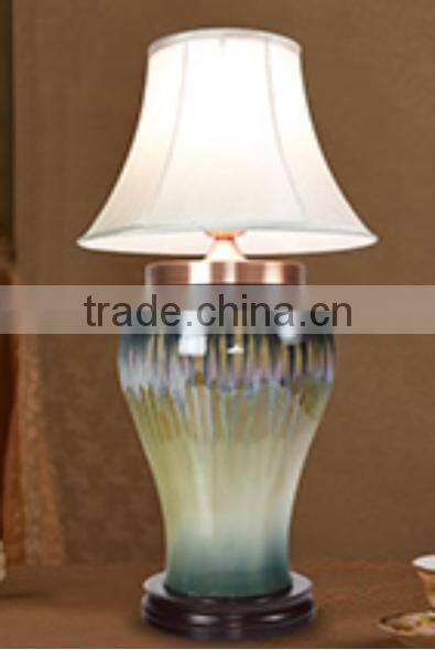 Blue and white ceramic table lamps
