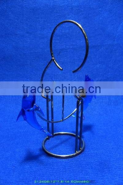 cute crystal animal, crystal dolphin for decoration