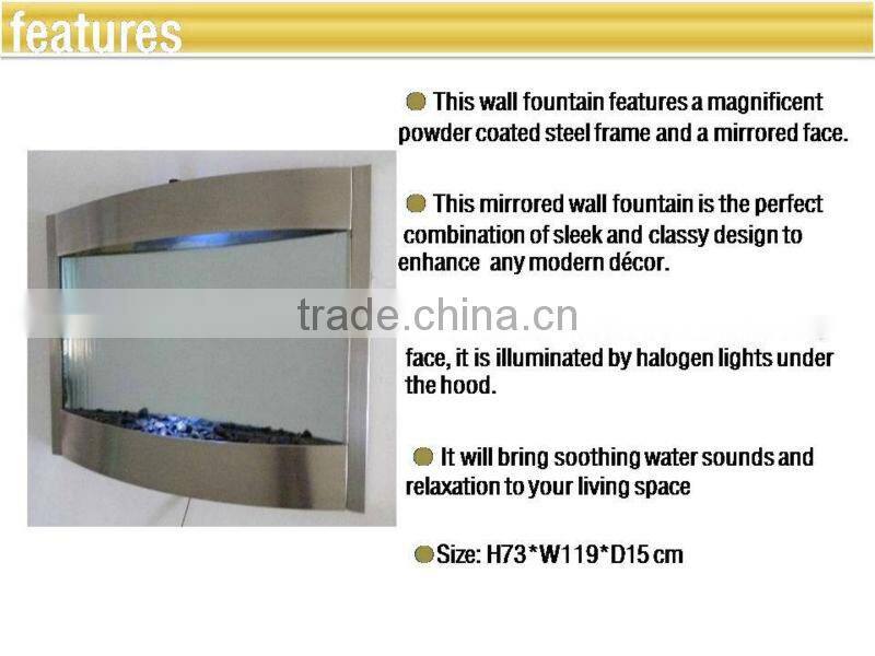 modern style home stainless steel wall fountain