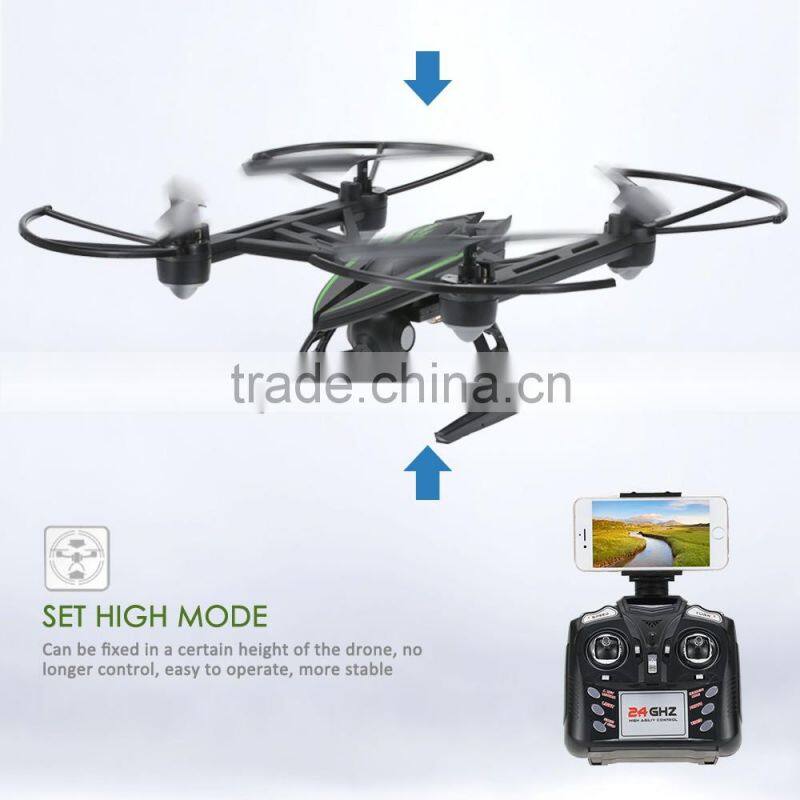 2016 new hot toys One-key Return CF Mode 3D-flip High Hold JXD 510W Drone Camera Wifi RC Plane Airplane