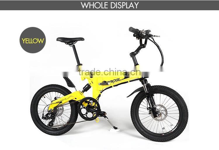 20 inch electric folding bike mountain electric bike full suspension mountain electric bike