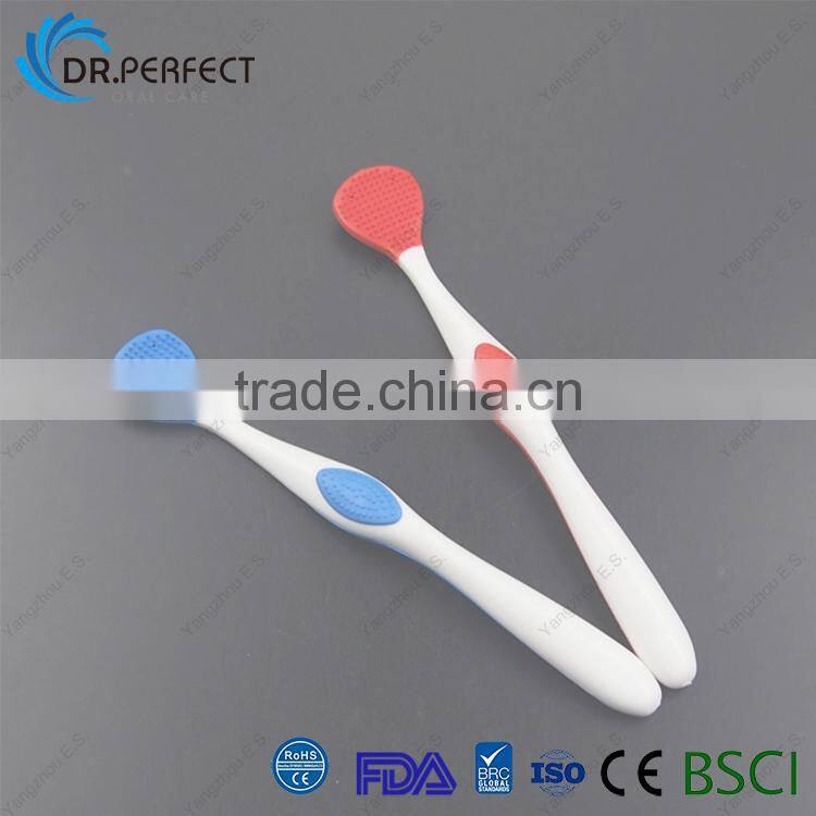 2017 hot sale tongue cleaner brush good quality teeth care tongue scraper