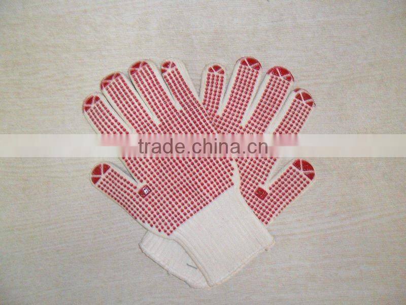 Sunnyhope pvc dotted safety hand gloves/dop for pvc dotted gloves