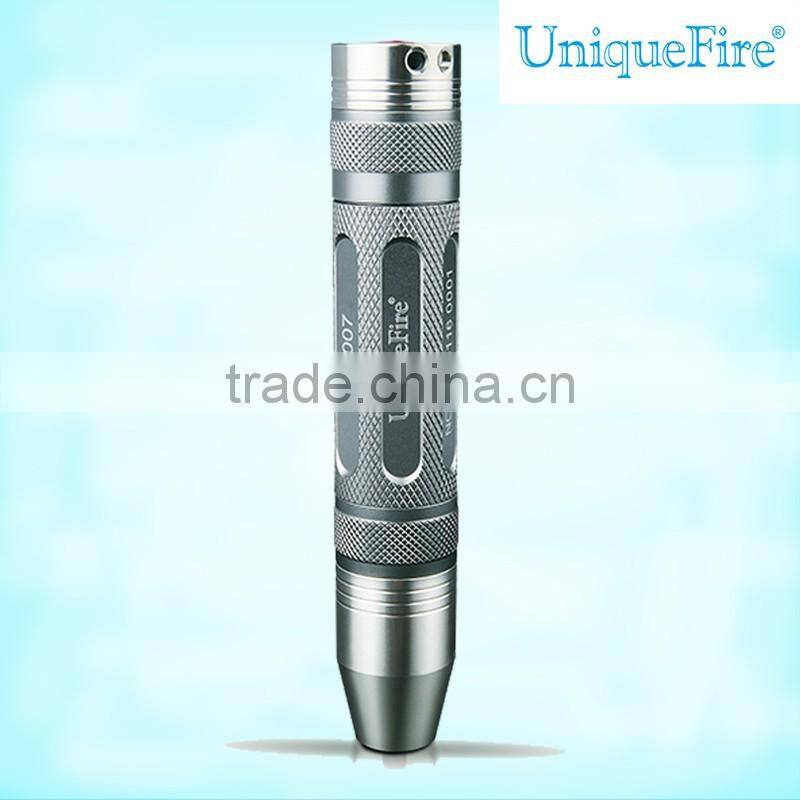 UniqueFire gem detector testing led torch yellow light flashlight