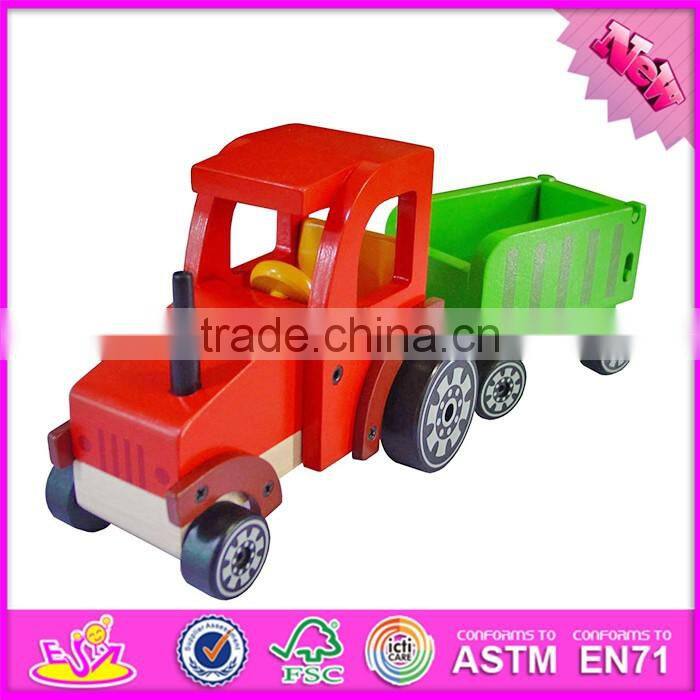 2016 new design funny wooden toy boats for toddlers W04F004